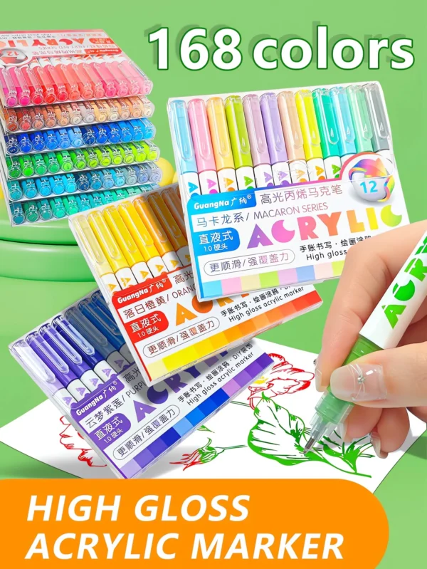Hard headed straight liquid acrylic marker pen-02