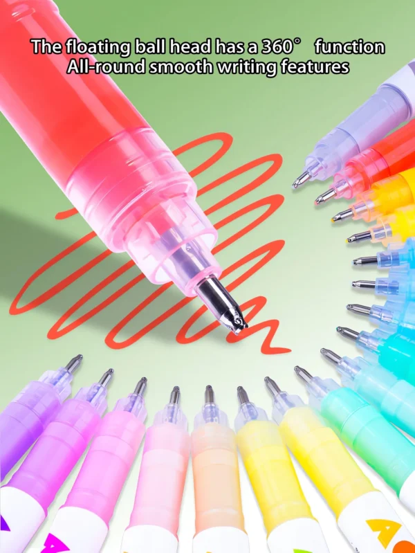 Hard headed straight liquid acrylic marker pen-03