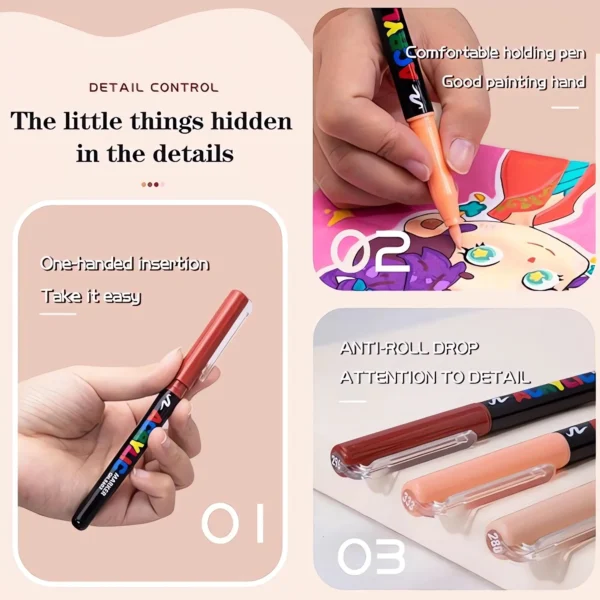 Skin tone acrylic marker pen-09