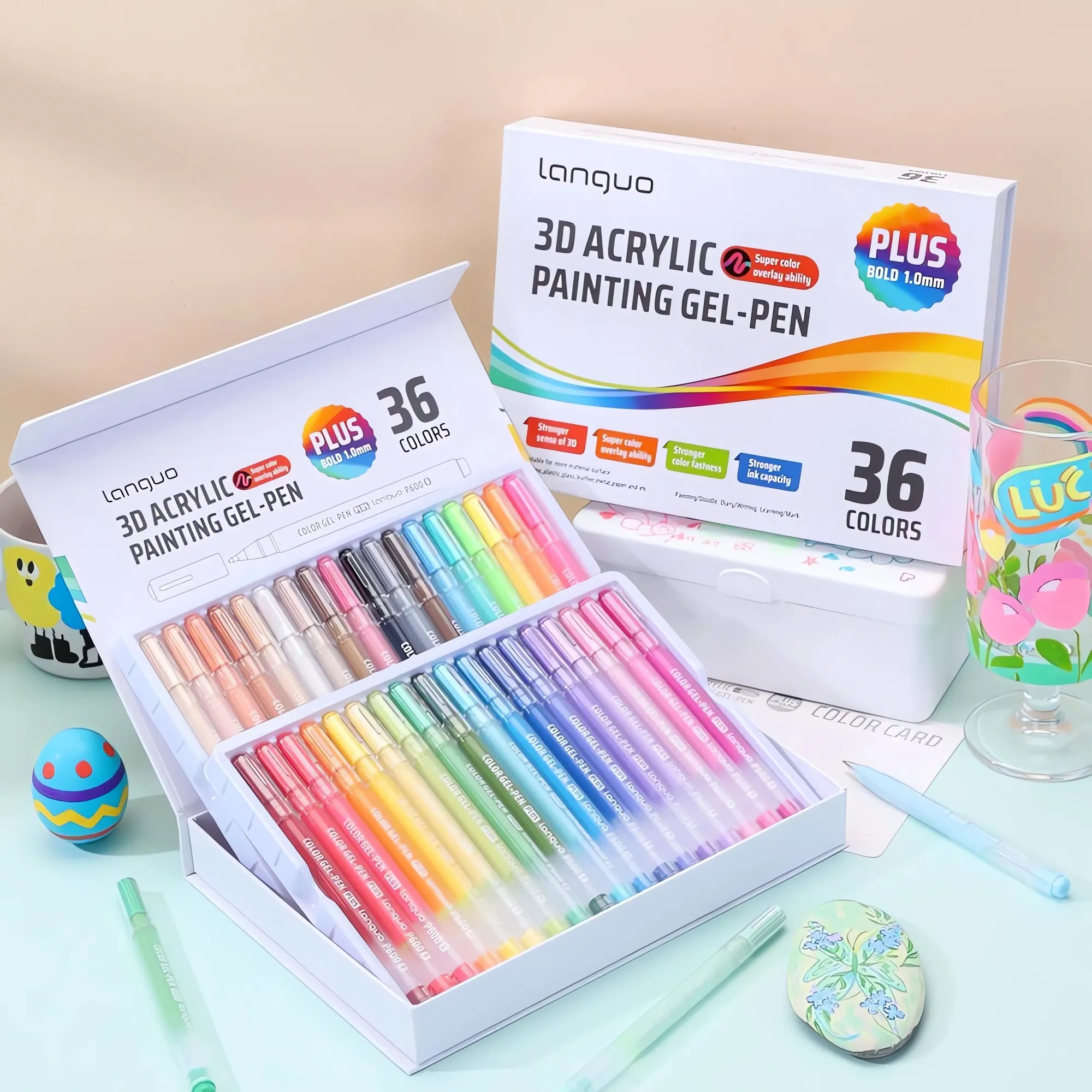 3D Acrylic Gel Pens-36/54 Colors - JiMiao(极描)®