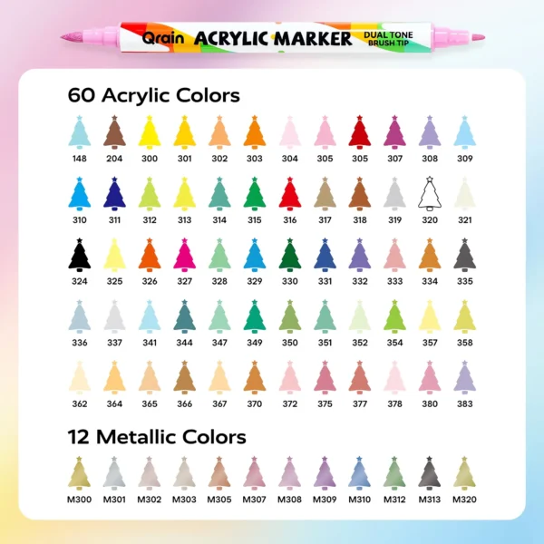 Acrylic-Paint-Marker-Set-72-Colors-Brush-Tip-5 Acrylic-Paint-Marker-Set-72-Colors-Brush-Tip-5